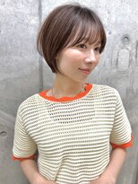 ミィ 浦和(mee)&nbsp;透明感カラー ボブ 前髪 ショート カラー ブリーチ&カラー