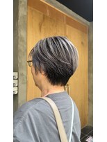 アトレ 南堀江店(attrait) クールグレーバレイヤージュ