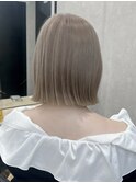ハッシュカット/グレージュ/デザインカラー/池袋