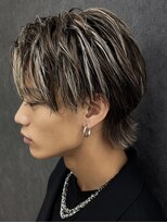 マナ 阪神尼崎(MANAZ)&nbsp;2. ニュアンスウルフ/ハイライト/メンズカット/前髪カット