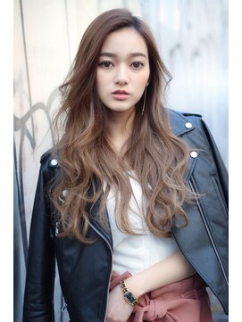 クーエフー(coo et fuu) 【表参道】かきあげバングのフェザーロングをカジュアルに♪藤2