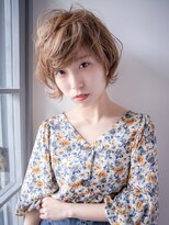 ソワン ド ブランシュ ライフ 八戸ノ里店(Soin de Blanche LIFE) ショートマッシュヘアスタイル×ハイトーンカラー◎30代40代