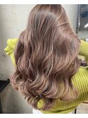ナチュラルバレイヤージュベージュ