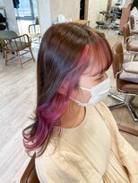 ミニム ヘアー(minim hair)&nbsp;【minim×岩田】フェイスフレーミングピンク！