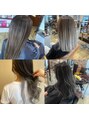 オプティマヘアー(Optima Hair) グレージュ×デザインカラー♪ブリーチ必須になりますが是非♪