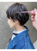 【土谷 庄之介】大人ショート/黒髪/ニュアンスパーマ