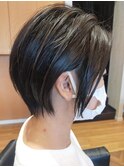 髪質改善ストレートパーマくびれショートボブトリートメント