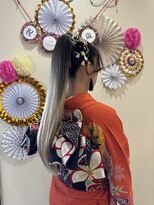 クロップ エス 湘南辻堂(crop es) cropes辻堂谷川 成人式ヘア ポニーテール