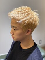 エクファフォーメン(EX-FA FOR MEN)&nbsp;ウルフ/アッシュブラック/カルマパーマ/ベリーショート/瀬田