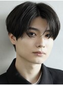 センターパートカルマヘアニュアンスパーマ韓国シャドウパーマ