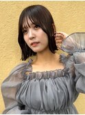 切りっぱなしボブ/ショートボブ/髪質改善/小顔/顔周り