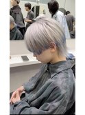 ホワイトカラー/エンドカラーブルー