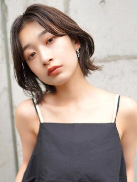 ラフィスヘアー プアナ 小田原店(La fith hair puana) 【La fith】ダークブラウン×センターパート