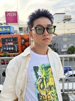 アイズ 海老名(AIZU)&nbsp;スパイキーショート ブリーチカラー 刈り上げツーブロック 眉毛