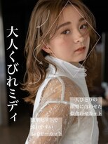 20代30代40代小顔カット大人かわいいくびれレイヤー前髪韓国52