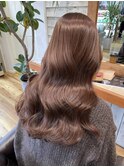 甘めヘアにぴったり高彩度ブラウン