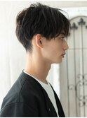 ダークアッシュ学生ツイスパ刈り上げマッシュG南越谷