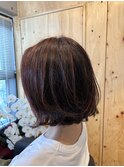 簡単可愛いパーマボブ