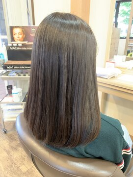 アルターリール(aL ter Rire) くびれヘア/アプリコットオレンジ/ハイライトカラー/福原遼華