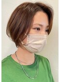 長めショートボブ