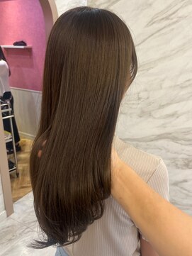 ロンド フィーユ(Lond fille) くびれヘア/アプリコットオレンジ/髪質改善/縮毛矯正/前髪/銀座