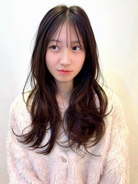 １０代２０代３０代ゆるふわロングくびれ小顔おくれ毛レイヤー