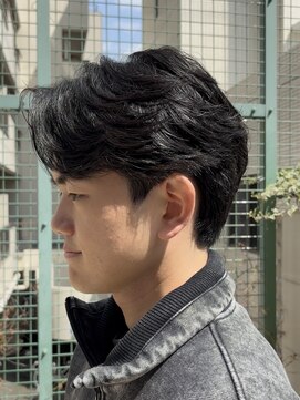 スタイル 成城学園前(STYLE) メンズ センターパート 毛流れパーマ メンズパーマ