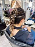 【ヘアセット】 パールヴェイン・ブレイドアップ