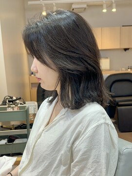 ザックジングウ 表参道(ZACC JINGU) レイヤーカット/ミディアム/グレージュ