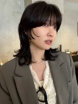 フィルムス 銀座(FILMS)&nbsp;オリーブベージュ/レイヤーカット/顔周りレイヤー/シースルー