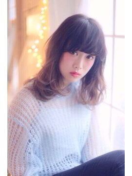 ミンクス 青山店(MINX) 石原さとみさん風人気ミディアム外国人風グラデーションカラー☆