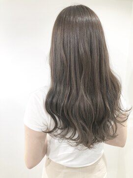 ネイヴィル(navile) オリーブベージュ×波巻きロング