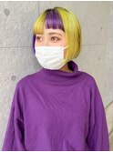 イエロー、パープルのツートーンカラー♪