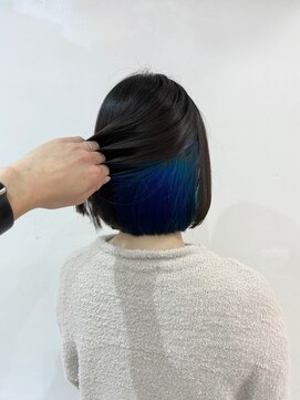 インデックスヘアーユー 錦糸町店(in'dex hair - U) 韓国風ブルーインナーカラー[錦糸町/錦糸町駅/錦糸町北口]