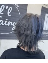 アンダーバーホワイト 浜松店(_WHITE) ツートンカラー×ウルフカット M