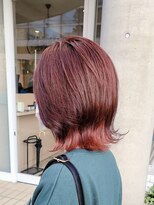 ヘアーズ 本店(HAIRZ) 《HAIRZ》平田☆レッドブラウン☆外巻きボブ