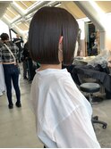 Lond表参道【伊杏】エヌドットカラー 透明感ネイビー 小顔ボブ