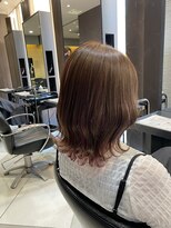 ジャパン ホンテン(JAPAN HONTEN) 外ハネミディアムボブ インナーピンクカラー