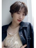 大人可愛いハンサムショート×ニュアンスパーマ