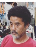 アフロパーマ <渋谷> <理容室> <バーバー>