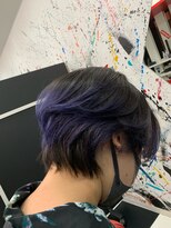 ヘアーズアーク(Hair's ARK)&nbsp;ウルフカット/マッシュウルフ/ブリーチ/オンカラー/バイオレット