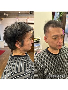 アクティフ(actif) 40代男性のイメチェンヘア/ビフォーアフター/ヘッドスパ