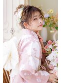 編み込みルーズお団子ヘア♪