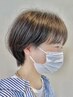 前髪カット＋リタッチ(前回染めてから3ヶ月以上はNG)