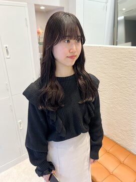 シュク 高円寺(SYUK) kanna【 高円寺 中野 】顔周りカット/ロング/艶カラー/後れ毛