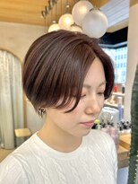 ロンドアジュール 横浜(Lond azur)&nbsp;★ピンクブラウン！横浜ハンサムショート！透明感カラー