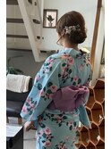 浴衣着付け
