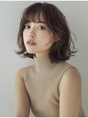 ☆オリーブグレーココアベージュ小顔クラゲヘアー/黒髪/髪質改善