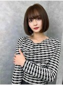 髪質改善丸みボブ
