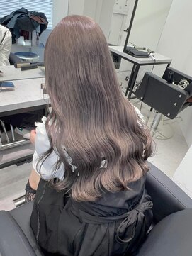 ペレ 栄店(PELE) デザインカラー/レイヤーカット/ウェットヘア/オリーブベージュ